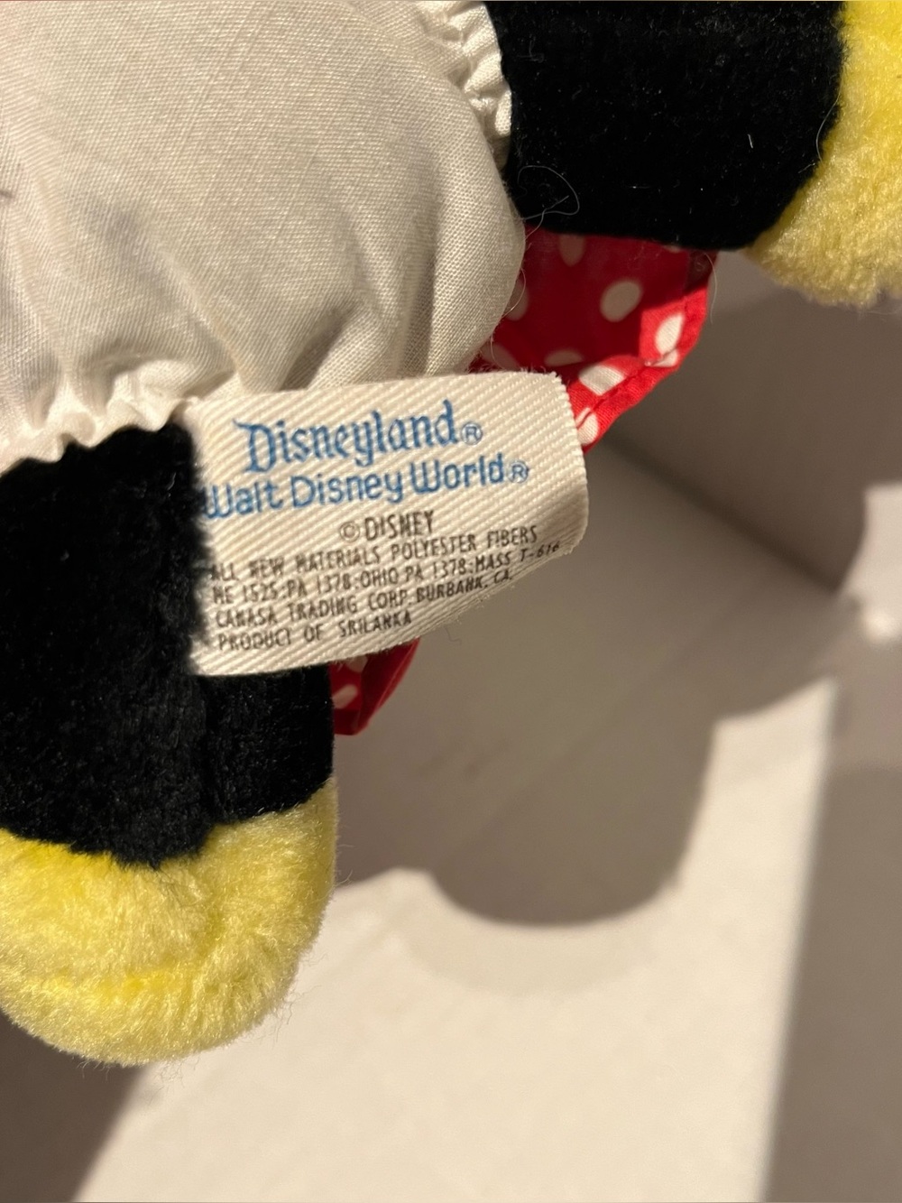 Vintage 1993 Official Disneyland Minnie Mouse Plush Park Souvenir - Picture 6 of 6